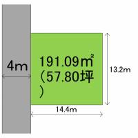 愛媛県新居浜市西連寺町２丁目 新居浜市西連寺町  の区画図