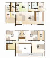 新居浜市西の土居町2丁目7番14号 新居浜市西の土居町 一戸建 の間取り