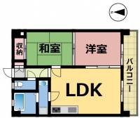 愛媛県松山市宮西１丁目 ジョベール味酒 503 の間取り