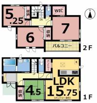 愛媛県松山市山西町 松山市山西町 一戸建 の間取り