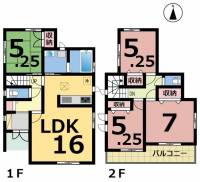 愛媛県松山市空港通３丁目 松山市空港通 一戸建 の間取り