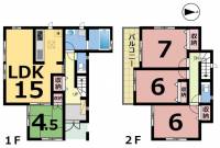 愛媛県松山市西長戸町 松山市西長戸町 一戸建 の間取り