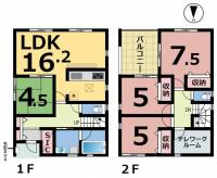 愛媛県松山市土居田町 松山市土居田町 一戸建 の間取り