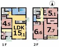 愛媛県松山市古三津５丁目 松山市古三津 一戸建 の間取り