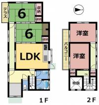 愛媛県松山市下伊台町 松山市下伊台町 一戸建 の間取り