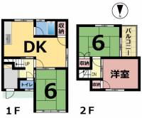 愛媛県松山市清住２丁目 松山市清住 一戸建 の間取り