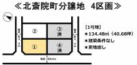 愛媛県松山市北斎院町 松山市北斎院町  の区画図