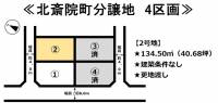 愛媛県松山市北斎院町 松山市北斎院町  の区画図