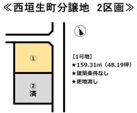 愛媛県松山市西垣生町 松山市西垣生町  の区画図