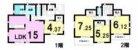 松山市保免上１丁目 松山市保免上 一戸建 2号棟の間取り