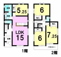 伊予市下吾川 伊予市下吾川 一戸建 C号棟の間取り