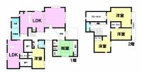 松山市余戸東５丁目 松山市余戸東 一戸建 の間取り