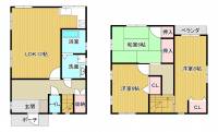 新居浜市庄内町２丁目 新居浜市庄内町 一戸建 の間取り