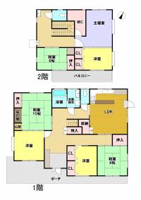 新居浜市滝の宮町 新居浜市滝の宮町 一戸建 の間取り