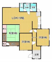 新居浜市篠場町 新居浜市篠場町 一戸建 の間取り