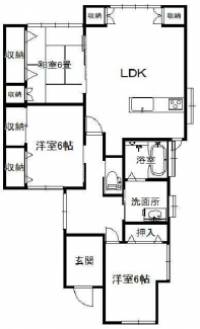 新居浜市中筋町２丁目 新居浜市中筋町 一戸建 の間取り