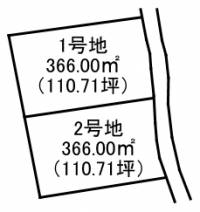 新居浜市萩生 新居浜市萩生  2号地の区画図