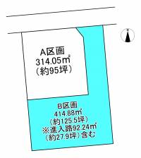 新居浜市沢津町３丁目 新居浜市沢津町  Bの区画図