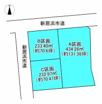 新居浜市船木 新居浜市船木  Aの区画図