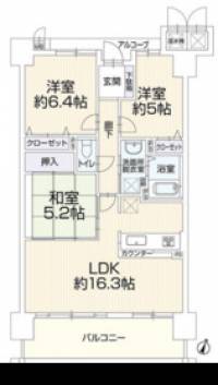 西条市神拝乙 サーパス御殿前通り 804の間取り