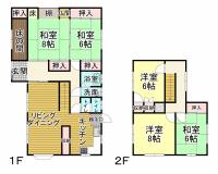 西条市飯岡 西条市飯岡 一戸建 の間取り