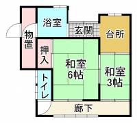 西条市中野甲 西条市中野甲 一戸建 の間取り