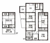 西条市喜多台 西条市喜多台 一戸建 の間取り