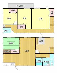 西条市丹原町池田 西条市丹原町池田 一戸建 の間取り