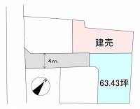 西条市大町 西条市大町  4号地の区画図