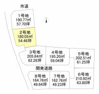 西条市大町 西条市大町  2号地の区画図