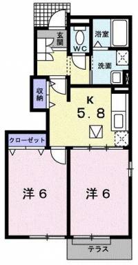 西条市樋之口95番地2ブリッサ・ジツモンＢ 101の外観