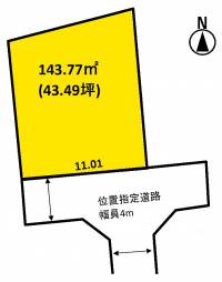 甲482番4 松山市堀江町 ④号地の区画図