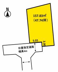 甲482-8 松山市堀江町 ⑤号地の区画図