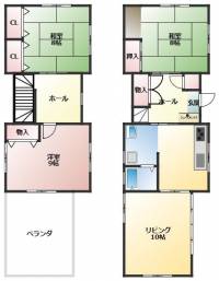 愛媛県新居浜市沢津町１丁目 新居浜市沢津町 一戸建 の間取り