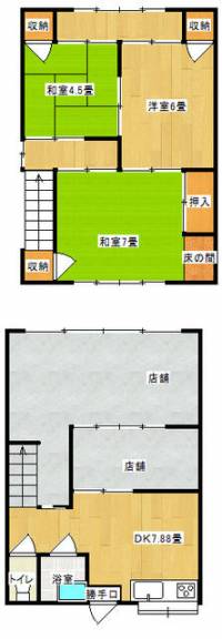 愛媛県新居浜市新須賀町３丁目 新居浜市新須賀町 一戸建 の間取り