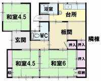 愛媛県新居浜市高津町 新居浜市高津町 一戸建 の間取り