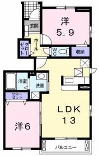 愛媛県新居浜市中村４丁目ブライト・アンジュ １０１ の外観