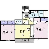 愛媛県新居浜市角野新田町３丁目 サングリーンハイツＢ １０１ の外観