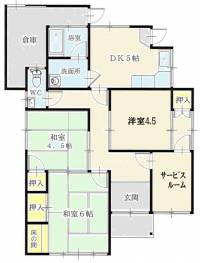 愛媛県新居浜市高津町高津町借家 の外観