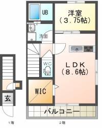 新居浜市高木町11-17  高木町新築アパート　 BC2Fの外観