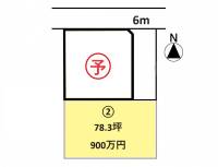 新居浜市船木国領4895-1 新居浜市船木 2号地の区画図