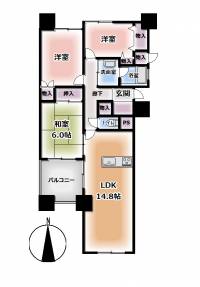 松山市築山町 シビルタワーエンブレム の間取り