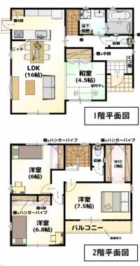 松山市余戸南５丁目 松山市余戸南 一戸建 の間取り