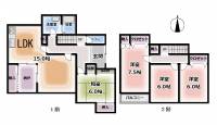 松山市石風呂町 松山市石風呂町 一戸建 の間取り