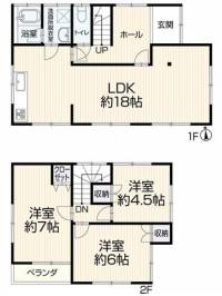 松山市古三津６丁目 松山市古三津 一戸建 の間取り