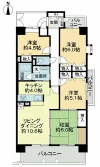 松山市湊町1丁目1-11 ジョイフルプラザ湊町 の間取り