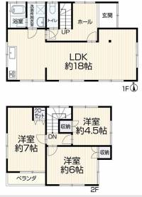 松山市古三津6丁目1960 松山市古三津 一戸建 の間取り