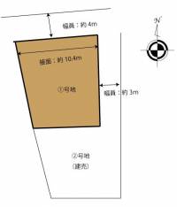 松山市吉藤5丁目203-3 松山市吉藤 1号地の区画図