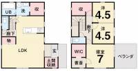 松山市空港通7丁目635番15 松山市空港通り 一戸建 の間取り