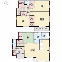 松山市東垣生町591-6 松山市東垣生町 一戸建 D号地の間取り